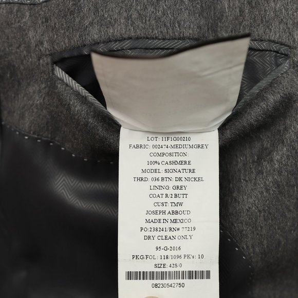 Joseph Abboud Tollegno 1900 Cashmere Sport Coat - Picture 13 of 13